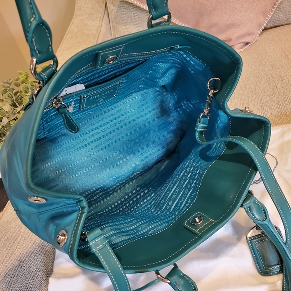 Brand new Prada Turquoise nylon leather purse - Picture 13 of 15